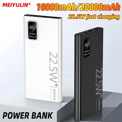20000 mAh Tragbare Power Bank 22,5 W USB C Schnelle Aufladung Externe Ersatz Batterie 10000 mAh 10 W Powerbank für iPhone Samsung Xiaomi