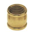 Satco 90241 - 0.5" 1/4 IP Burnished and Lacquered Brass (BRASS COUPLING 1/2" LONG 1/4 IP BURNISHED AND LACQUERED)