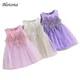 BloRequice-Robe de princesse en dentelle pour bébé fille robe de soirée en fibre de perle tutu en