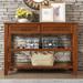 Console Sofa Table with 2 Storage Drawers and 2 Tiers Shelves