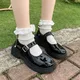 Chaussures Lolita japonaises Mary Gasoline pour femmes chaussures à plateforme uniforme JK pour