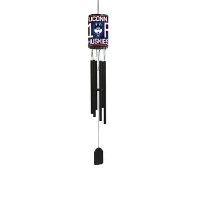 NCAA Wind Chime, #1 Fan with Team Logo, Uconn Huskies