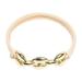 Wiueurtly Rubber Bands for Hair Chain Leather Band Electroplating Alloy Hair Rope Hair Ring Bracelet Head Rope Bracelet Hair Band Black Elastic Women s Hair Band Bracelet