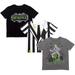 WARNER BROS. Beetlejuice Betelgeuse Big Boys 3 Pack Graphic T-Shirt Black/White/Gray 7-8