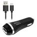For Cat S41 Black Rapid Car Charger Micro USB Cable Kit [2.1 Amp USB Car Charger + 5 Feet Micro USB Cable] 2 in 1 Accessory Kit