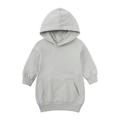 qolati Toddler Baby Girl Boy Basic Solid Long Sleeve Hoodie Sweatshirt with Pockets Oversized Sweater Pullover Top Fall Clothes