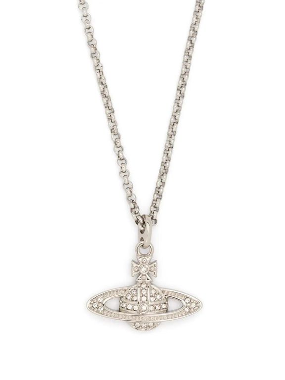 Mini Bas Relief Pendant Necklace - White - Vivienne Westwood Necklaces