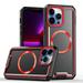 Designed for For iPhone 14 Pro Case Dual Layer Heavy Duty Tough Rugged Light Weight Compatible with MagSafe Rugged Military Grade Drop Protection Cover For iPhone 14 Pro - 6.1 Black Red