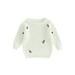 Arvbitana Newborn Baby Boy Girl Casual Sweater Bee Pattern Jacquard Long Sleeve Pullover Knitwear Infant Toddler Warm Sweatshirt Fall Winter Clothes 0-24 Months