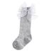 Qxutpo Baby Fashion Soft Calf Knee High Lace Large Bow Knot Stockings Size 0-6 M