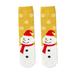 Qxutpo Children Christmas Stockings Cartoon Doll Stockings non-slip Floor Stockings Solid Color Medium Tube Stockings