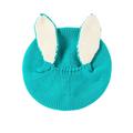 Qxutpo Baby Girls Boys Soft Warm Knit Hat Winter Patchwork Rabbit Ear Cap Hat