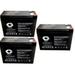 SPS Brand 12V 10Ah Replacement Battery (SG12100T2) for RAZOR DIRT QUAD VERSION 1-8 (3 Pack)