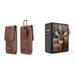 Holster and Wall Charger Bundle for Sony Xperia 1 IV: Vertical Magnetic Belt Pouch Case (Brown) and 45W 2 Port (Power Delivery USB-C USB-A) Power Adapter (American Deer Camo)