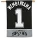 "WinCraft Victor Wembanyama San Antonio Spurs One-Sided 28'' x 40'' Vertical Banner"