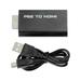 5-Packs PS2 to HDMI Converter Adapter HDMI HD Video Audio Output + USB Power Cable