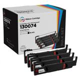 LD Compatible Printer Ribbon Cartridge Replacement for AMT Datasouth 130074 (Black 4-Pack)