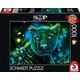 Schmidt Spiele 58517 Sheena Pike, Neon Blau-grüner Panther, 1000 Teile Puzzle