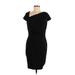 Tahari Cocktail Dress - Sheath: Black Solid Dresses - Women's Size 6