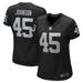 Women's Nike Jaquan Johnson Black Las Vegas Raiders Game Player Jersey