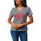 Women's League Collegiate Wear Heather Gray Houston Cougars Intramural Boyfriend Tri-Blend V-Neck T-Shirt