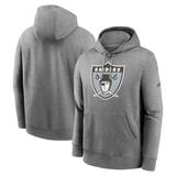 Men's Nike Heather Charcoal Las Vegas Raiders Rewind Club Pullover Hoodie