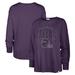 Women's '47 Purple Baltimore Ravens Tom Cat Lightweight Long Sleeve T-Shirt