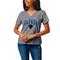 Women's League Collegiate Wear Heather Gray DePaul Blue Demons Intramural Boyfriend Tri-Blend V-Neck T-Shirt