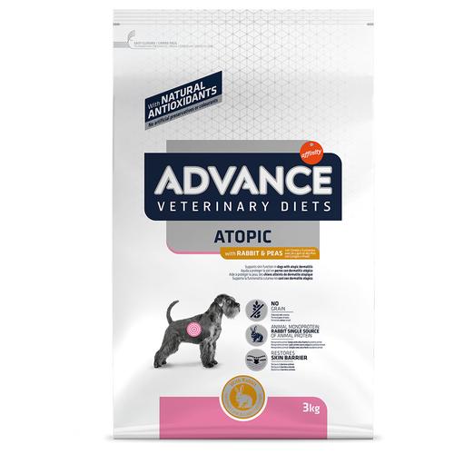 Sparpaket: 2x3kg Advance Veterinary Diets Atopic Kaninchen & Erbsen Hundefutter trocken