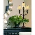 World Menagerie Glane 39" Buffet Lamp Metal/Fabric in Black | 39 H x 18 W x 18 D in | Wayfair FB0BA128E16F45ADA6D109345D08C1A3