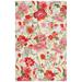 Red/White 72 x 48 x 0.625 in Indoor Area Rug - Red Barrel Studio® Caulksville Area Rug Polyester | 72 H x 48 W x 0.625 D in | Wayfair