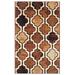 Brown 72 x 48 x 0.39 in Area Rug - Winston Porter Hinano Area Rug w/ Non-Slip Backing Polypropylene | 72 H x 48 W x 0.39 D in | Wayfair