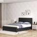 Latitude Run® Dolina Storage Bed Upholstered/Faux leather in Black | 41.3 H x 62.2 W x 85.6 D in | Wayfair 404AF64CC5B040B6988AC11A345E543C