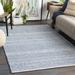 Allport 6' x 9' Handmade Moroccan Farmhouse Wool Dark Blue/Light Beige/Light Gray/Oatmeal/Navy/Medium Gray/Peach Area Rug - Hauteloom