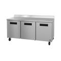 Hoshizaki WR72B 72" W Worktop Refrigerator w/ (3) Sections & (3) Doors, 115v, Silver