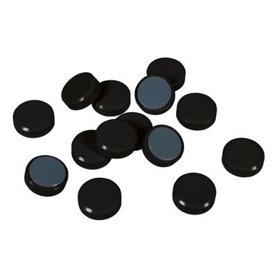 EICHNER 100er-Pack Facettenrand-Magnete Ø 3 cm schwarz, 1 cm