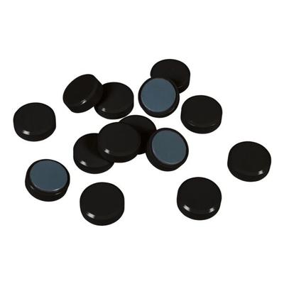 100er-Pack Facettenrand-Magnete Ø 3 cm schwarz, EICHNER, 1 cm