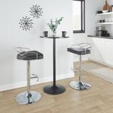 Silver Orchid Charlotte Glam Adjustable Bar Stool (Set of 2)