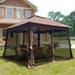 11x11ft Pop-Up Portable Instant Gazebo Canopy Tent with Mosquito Netting Outdoor Canopy Shelter for Backyard, Patio