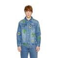 Tealer Unisex Jacket Ushiwa Jeansjacke, Bleu Denim, XL