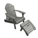 Mandalay Outdoor Chair, Ottoman, and Cupholder Set