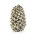 Silver Decorative Pinecone Figurine, 17.75"