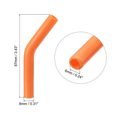 12pcs Silicone Straw Elbows Tip Fit for 6mm/0.24" OD Straws