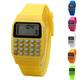 Bcloud Children Digital Square Wrist Watch Mini Portable Calculator Exam Tool Kids Gift Orange One Size