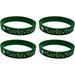 Charm Wrap Bracelets for Women Girls 4PCS St s Day Wristbands Silicone Irish Wristbands Green Rubber Bracelets For Day Irish Theme Party Favors Bangle- Link and Italian Jewelry Gifts