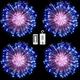 Rosnek Firework Lights 198 LED Copper Wire Starburst Light 8 Modes Battery Operated Fairy Lights with Remote Christmas Decorative Hanging Lights
