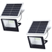 Kepeak 2 Pack 100W LED Solar Flood Lights Outdoor with Remote Solar Security Street Light Waterproof for Fence Garden