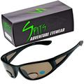 Fisher Polarized Bifocal Sunglasses with Magnifier Lens Color: Bronze Lenses Magnifier: 2.50 Bifocal