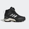 Wanderschuh ADIDAS TERREX "WINTER MID BOA RAIN.RDY", Gr. 35, schwarz (core schwarz, silber metallic, core schwarz), Textil, Synthetik, sportlich, Schuhe, Winterboots