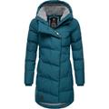 Wintermantel RAGWEAR "Pavla" Gr. XXL (44), blau (ocean) Damen Mäntel Wintermäntel